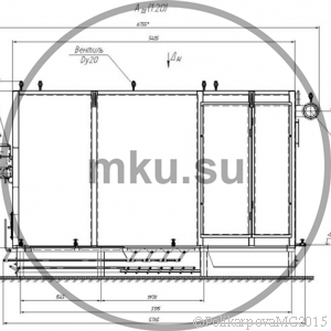 Котел КВм 4,0 МВт для котельной на твердом топливе с топкой ЗП РПК