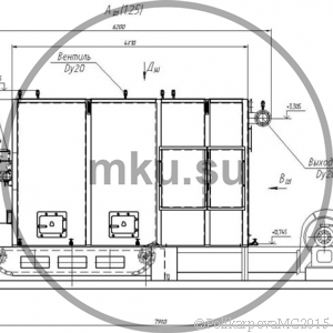 Котел КВм 4,0 МВт для котельной на твердом топливе с топкой ТЛЗМ