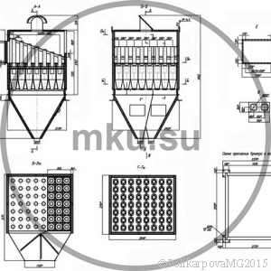 Чертеж циклона БЦ-2-7x(5+3)