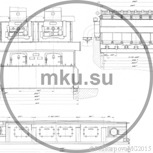 Чертеж топки ТЧЗМ 2,7/4,0. Вид 2