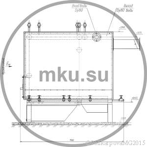 Чертеж водогрейного котла 400 кВт без дымососа