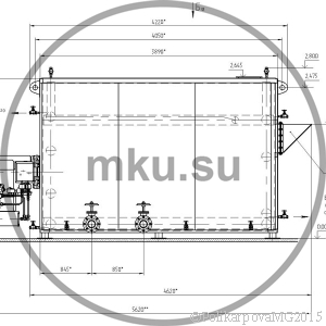 Чертеж водогрейного газового котла 2,5 МВт