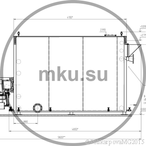 Чертеж водогрейного газового котла 3,5 МВт