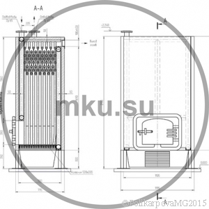 Котел КВр-0,15. Чертеж