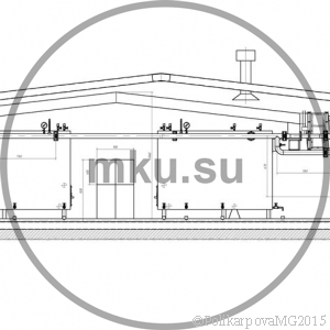 Производство модульных котельных. МКУ 2,2 вид сбоку. Чертеж
