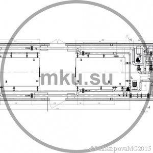 Производство модульных котельных. МКУ 2,2 вид сверху. Чертеж