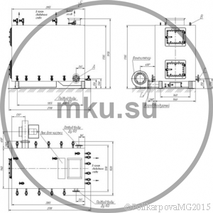 Чертеж водогрейного котла 300 кВт с топкой РВР