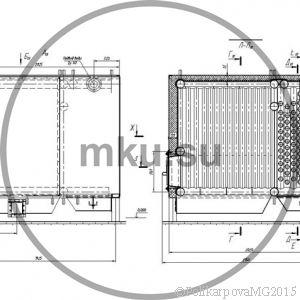 Чертеж водогрейного котла 500 кВт с колосниковой топкой