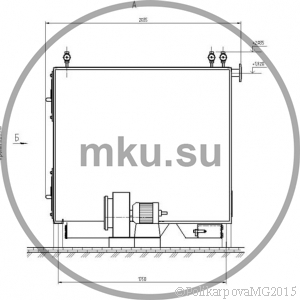 Чертеж водогрейного котла на дровах 400 кВт